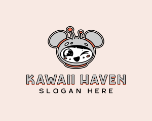 Kawaii - Y2K Cartoon Girl logo design