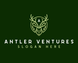 Antler - Wild Reindeer Antler logo design