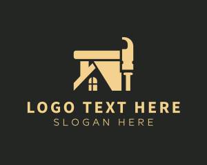 Architecture - Hammer Nail Roof logo design