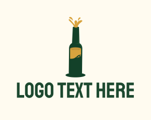 Draught Beer - Beer Bottle Brewer logo design