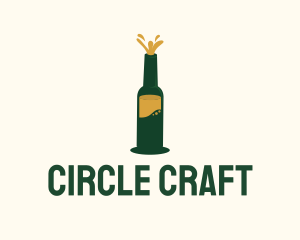 Beer Bottle Brewer logo design