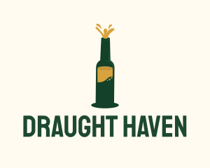 Beer Bottle Brewer logo design