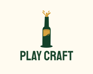 Beer Bottle Brewer logo design