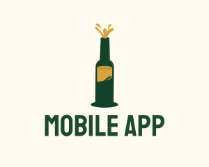 Beer Bottle Brewer logo design