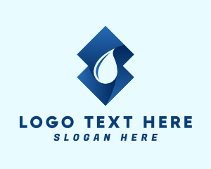 Oil - Drinking Water Droplet logo design