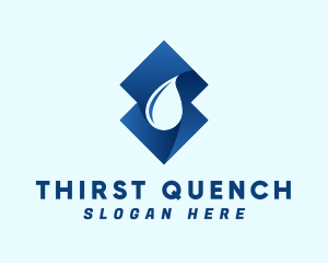 Drink - Drinking Water Droplet logo design