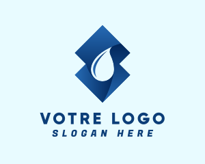 Shampoo - Drinking Water Droplet logo design