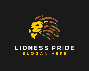 Jamaican Lion Rastafari logo design