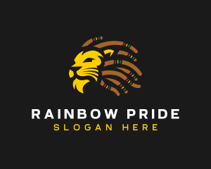 Jamaican Lion Rastafari logo design