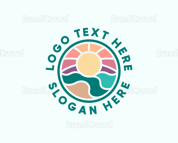 Beach Paradise Island Logo
