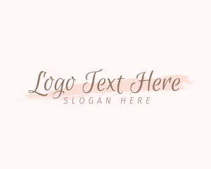 Stylish Script Watercolor Logo