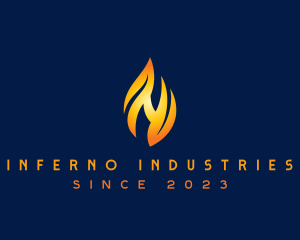 Hell - Fire Flame logo design
