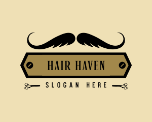 Hair - Barber Hair Moustache logo design