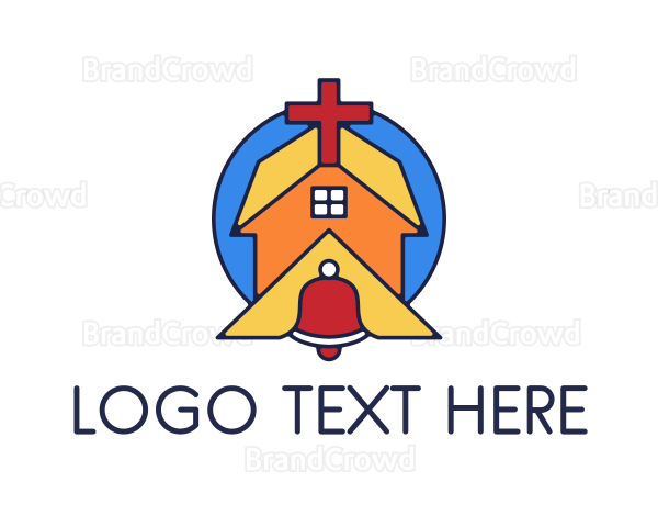 Geometric Church Bell Logo