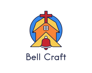 Bell - Geometric Church Bell logo design