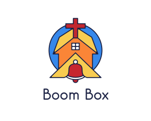 Geometric Church Bell logo design