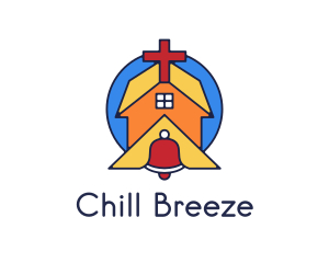 Geometric Church Bell logo design