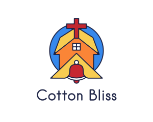 Geometric Church Bell logo design