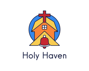 Vatican - Geometric Church Bell logo design