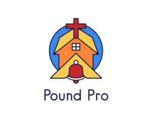 Geometric Church Bell logo design