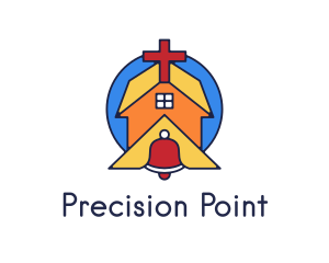 Geometric Church Bell logo design