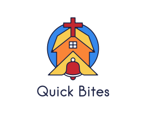 Geometric Church Bell logo design