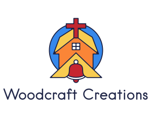 Geometric Church Bell logo design