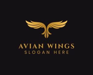 Luxury Bird Wings logo design