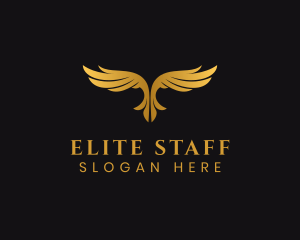 Luxury Bird Wings logo design