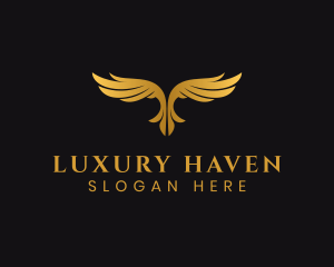 Luxury Bird Wings logo design