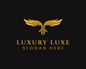 Luxury Bird Wings logo design