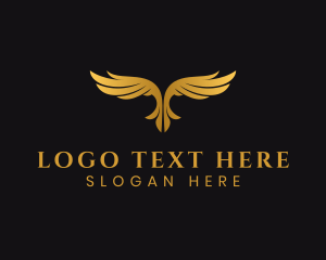 Vip - Luxury Bird Wings logo design