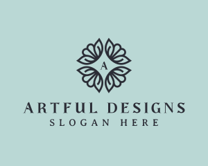 Feminine Spa Flower  logo design