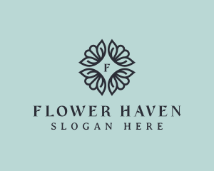 Feminine Spa Flower  logo design