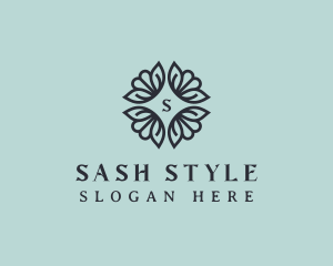 Feminine Spa Flower  logo design