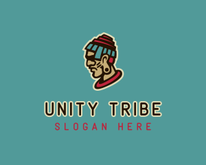Ancient Tribe Man logo design