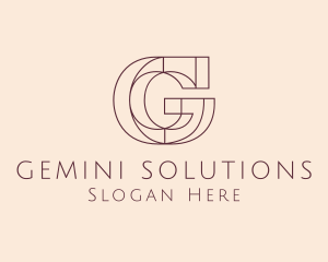 Luxury Fashion Letter G  logo design