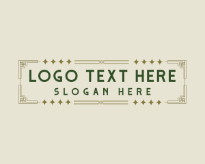 Wordmark - Elegant Art Deco logo design