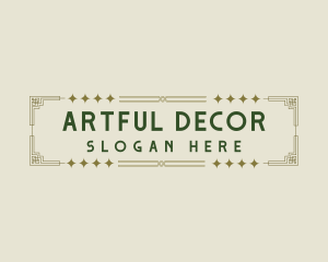 Elegant Art Deco logo design