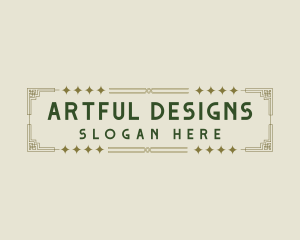 Elegant Art Deco logo design