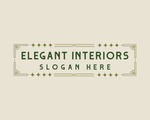 Elegant Art Deco logo design