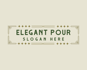 Elegant Art Deco logo design