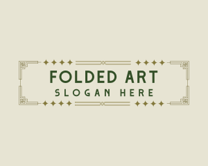 Elegant Art Deco logo design