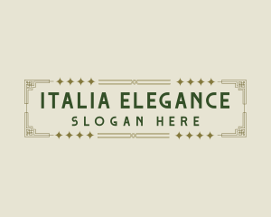 Elegant Art Deco logo design