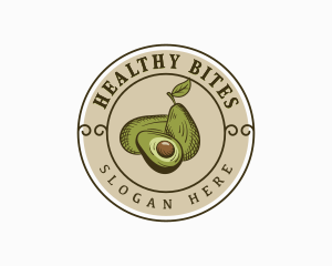 Homegrown Avocado Fruit logo design