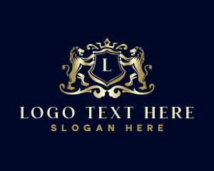 Luxury - Royal Lion Crown logo design