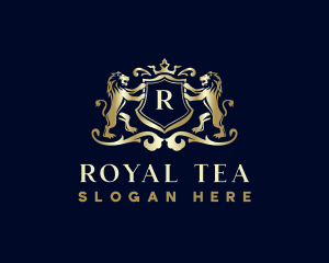 Royal Lion Crown logo design