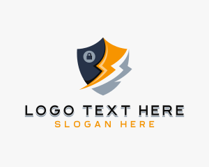 Cyber Security Shield logo design