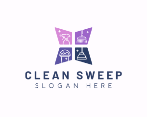 Clean Housekeeping Service logo design