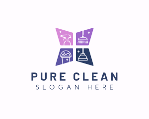 Clean Housekeeping Service logo design